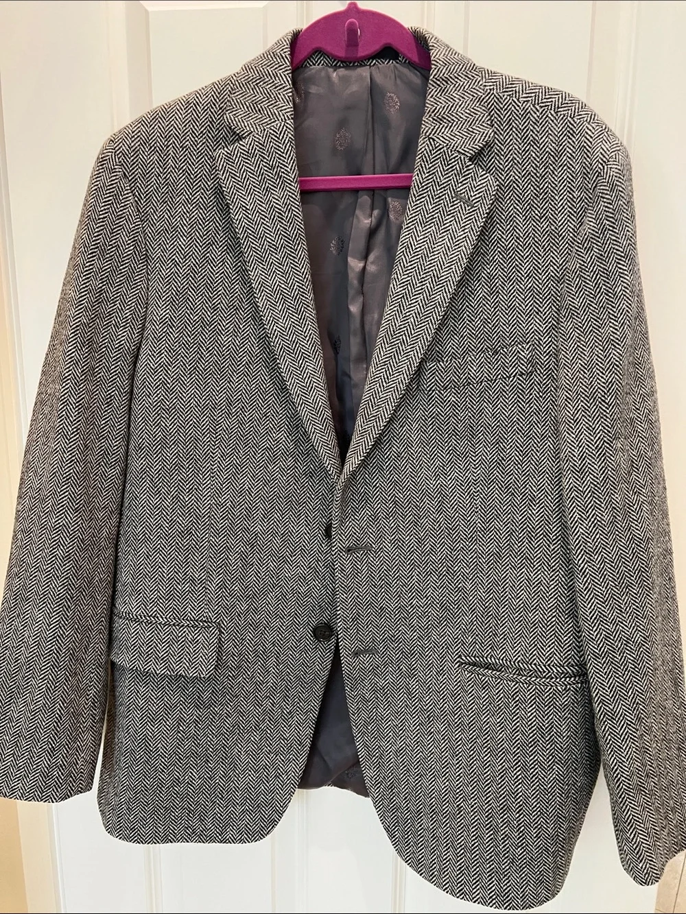 Lauren Ralph Lauren Black & White Herringbone Sport Coat